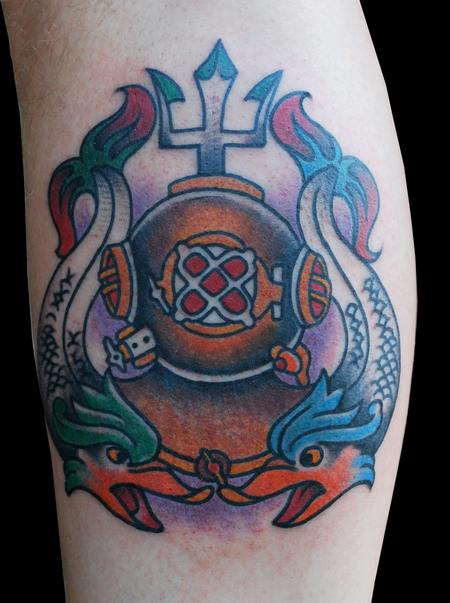 Tattoos - Sailor Jerry Diver's Helmet - 77511